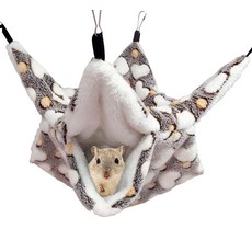 AmzBarley 2 : 3434cm 2020cm 작은 동물용 해먹 햄스터 『 이중층 사이즈 』 작은