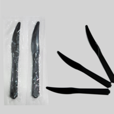 개별포장 일회용 나이프(100개), 줄줄이 개별 포장 나이프(검정)100개, 1개