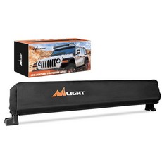 Nilight 7인치 원형 오프로드 주행 포드 라이트 커버 7.25인치 직경 블랙 가죽 보호 보조 디치 포그 범퍼 헤드라이트 지프 트럭 SUV ATV UTV 트랙터용 USA, Rectangular, 22Inch Light Bar Cover