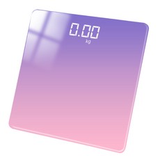 LED藍芽體重計，APP連接，高精度測量，健康管理好幫手, 漸層紫, 1個, lot300