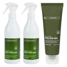 Noveline Perfumed Moisturizing Body Peeling 300g 2ea + Soft Gomage Peeling Gel 120ml, 1套