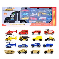 鑰匙卡車運輸車 + 迷你車 4 種 x 4p 套裝, 混色(迷你車28款)