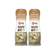 CJ 백설 허브맛솔트 갈릭 2개, 50g, 1세트