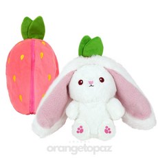 오렌지토파즈 딸기토끼인형 유아애착인형