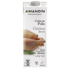 AMANDIN 아만딘 글루텐 프리 치킨 브로스, 4개, 1L
