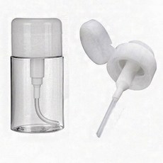 원터치 투명 리무버 용기 클렌징워터 소분 공병 100ml, 1개, 100g