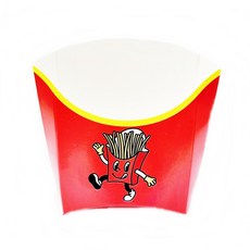 감자튀김케이스 50매 국내생산 튀김케이스 쫀드기튀김케이스 테이크아웃 용기, 1개, 50개입