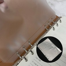 6공 A5 다이어리 지퍼백 속지 현금수납 지폐수납