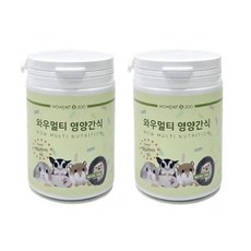 와우 소동물용 멀티 영양간식, 2개, 130g