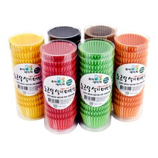 노르딕 색지 머핀컵(소) 200매/베이킹컵/유산지컵, 그린, 1개
