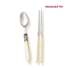 [까사부가티] 알라딘 커트러리 아이보리 한식기세트2P