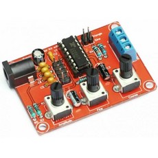 XR2206 기능 신호 발생기 DIY 키트 아크릴 케이스 포함 1Hz1MHZ 출력, XR2206 기능 신호 발생기 DIY 키트 아크릴 케이