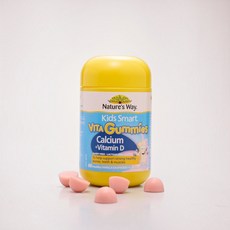 Nature's Way 佳思敏兒童軟糖 鈣+維他命D, 1個, 鈣 + 維他命D軟糖 60粒
