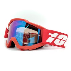 運動護目鏡 防風鏡 防沙鏡 臺灣出貨 迷戰術裝備 滑雪鏡 防飛沫 摩託車護目鏡 X, 紅色, 1個