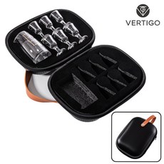 고량주 분주기 잔 파우치 세트 중국 술잔 바이주잔 파우치 세트, 분주기1개,잔6개,파우치1개, 1세트