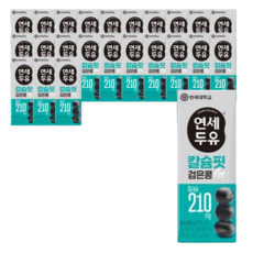 연세두유 칼슘핏 검은콩 두유, 24개, 190ml