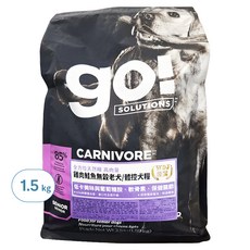 go SOLUTIONS 無穀狗飼料 老犬配方, 雞肉 + 鮭魚, 3.5lb, 1袋