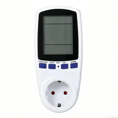 EU 플러그 과부하 보호 기능 7 디스플레이 모델 220V 디지털 LCD 전력계 전력 측정기 소켓 전력량(kWh) 에너지 측정, 1
