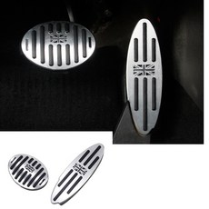 BMW호환 미니쿠퍼 호환 페달 클럽맨 컨트리맨 2세대 3세대 페달 악셀 브레이크 페달커버 미니쿠퍼악세사리, (02)black jack