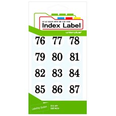 제오오스토어 숫자스티커 25mm 화이트 12매입 감성디자인 학습교구 컬러스티커 원형스티커, 상세페이지 참조, 1개