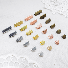 레이스캡 집게 악세사리 스트랩 마무리장식 부자재, 니켈, 1세트