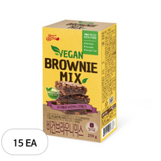 브레드가든 비건 브라우니 믹스 250g, 15개