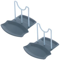 嘉義出貨 鍋具收納架 鍋蓋架臺式 鍋蓋收納架 廚房收納架 廚房鍋鏟架 檯面接水盤創意家用收納架 砧板收納架鍋鏟湯勺置物架, 藍色（2個裝）, 1個