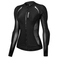 WOSAWE 메시 오토바이 재킷 여성용 패딩 셔츠 백 패드 여름 스포츠 바이크 기어 블랙 M 283871