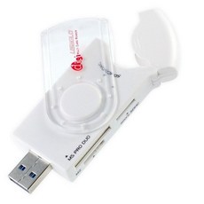 協明 USB 3.0 多合一讀卡機 U3M350 - 支援 SD/SDHC/SDXC micro SD/SDHC MS PRO DUO M2 CF UDMA, 1個
