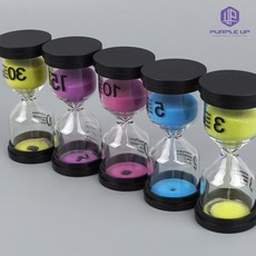 퍼플제로 모래멍 모레시계 유리 모래 시계, 3분