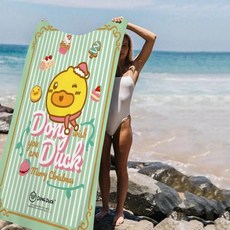 베어 애니메이션 비치 수영 타월 흡 수건 선물 여행 캠핑 체육관