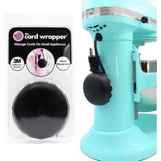 비브랜드 주방 가전 컴퓨터 내열 부착식 코드 정리기 블랙 3x1.5인치, 1개 팩 검정