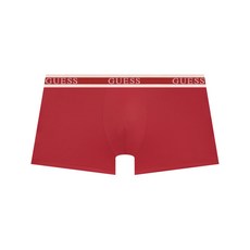 게스 GUESS UNDERWEAR 핑크골드 밴디드 드로즈 - 레드