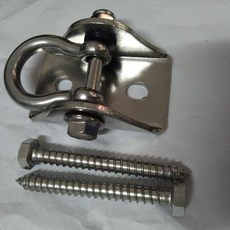 吊環 304不銹鋼屋頂旋轉固定弓型D型吊鉤秋千空中瑜伽倒吊環沙袋螺絲, 3款 弓型固定器1個+2個自攻螺絲, 1個