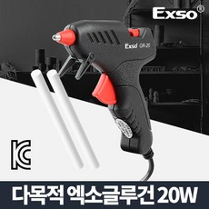 엑소글루건20W/핫멜트/강력접착제/실리콘/본드/글루건심/권총/스틱/리폼/인두기/공구/건 /미니, 엑소글루건20W/핫멜트/강력접착제/실리콘/본드/글루건심