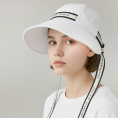 투솜 여성골프모자 여성골프벙거지 여자골프벙거지 여자골프모자 리본 버킷 벙거지모자 골프 스포츠 모자 여성 여자 방수 자외선 차단 벙거지 스트릿 버킷햇, 화이트 FREE, 1개