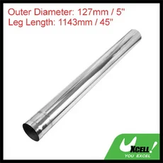UXCELL 스트레이트 맨드릴 배기 튜브 자동차 파이프 벤드 길이 1016mm T304 OD, 09 127mm OD 1143mm Long