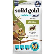Solid Gold 素力高 羊肉甜薯 無穀犬糧, 1個, 成犬 (荒野雄鹿), 9.98kg, 成年