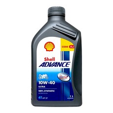 Shell Advance 4T ULTRA 全合成機油 機車機油 10W-40, 1瓶