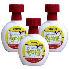 오공 원더풀 공작용 수성 접착제, 3개