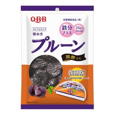 롯코 버터 Q・B・B QBB 흑초 프룬 140g 일본 건조 말린 과일, 1개