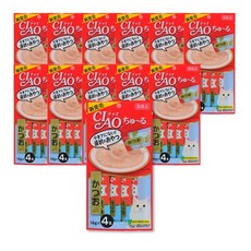 챠오츄르 고양이 짜먹는 간식, 가다랑어, 14g, 48개