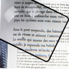 신문돋보기 작은 글씨 확대경 편한 독서 책갈피 돋보기, 1P