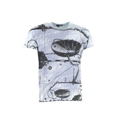 프라다 중고 조디악 프린트 티셔츠