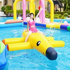 에어 놀이터 실내 풍선 물 놀이기구 장난감 바나나 보트 트램폴린 어린이 집 야외 에어시소, 3 미터 물 새
