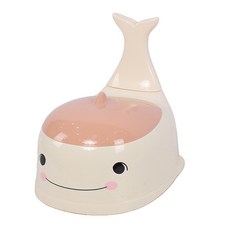 鯨魚兒童馬桶坐便器 廁所訓練, 杏色