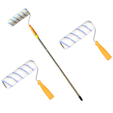 바른 페인트용품 9인치롤러2개 롤러장대, 1세트