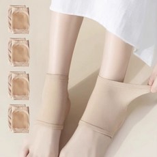 본라이프 실리콘 뒷꿈치 보습패드 각질관리 뒤꿈치 발각질 관리 발뒤꿈치 각질제거 굳은살 각질양말 각질제거 발열 발 뒷꿈치패드 보습양말 발뒤꿈치 보호 코팅 발열덧신 발열양말 발열패드, 베이지, 4개, 1개입