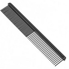 마단 미니콤 M130B 강아지빗 일자빗 얼굴빗 엉킴제거빗, 1개, Black