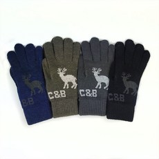C&B 麋鹿針織保暖手套